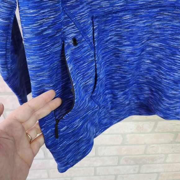 Calvin Klein Performance Womens Blue+White Hooded Wicking💧Sweater S - Picture 8 of 14